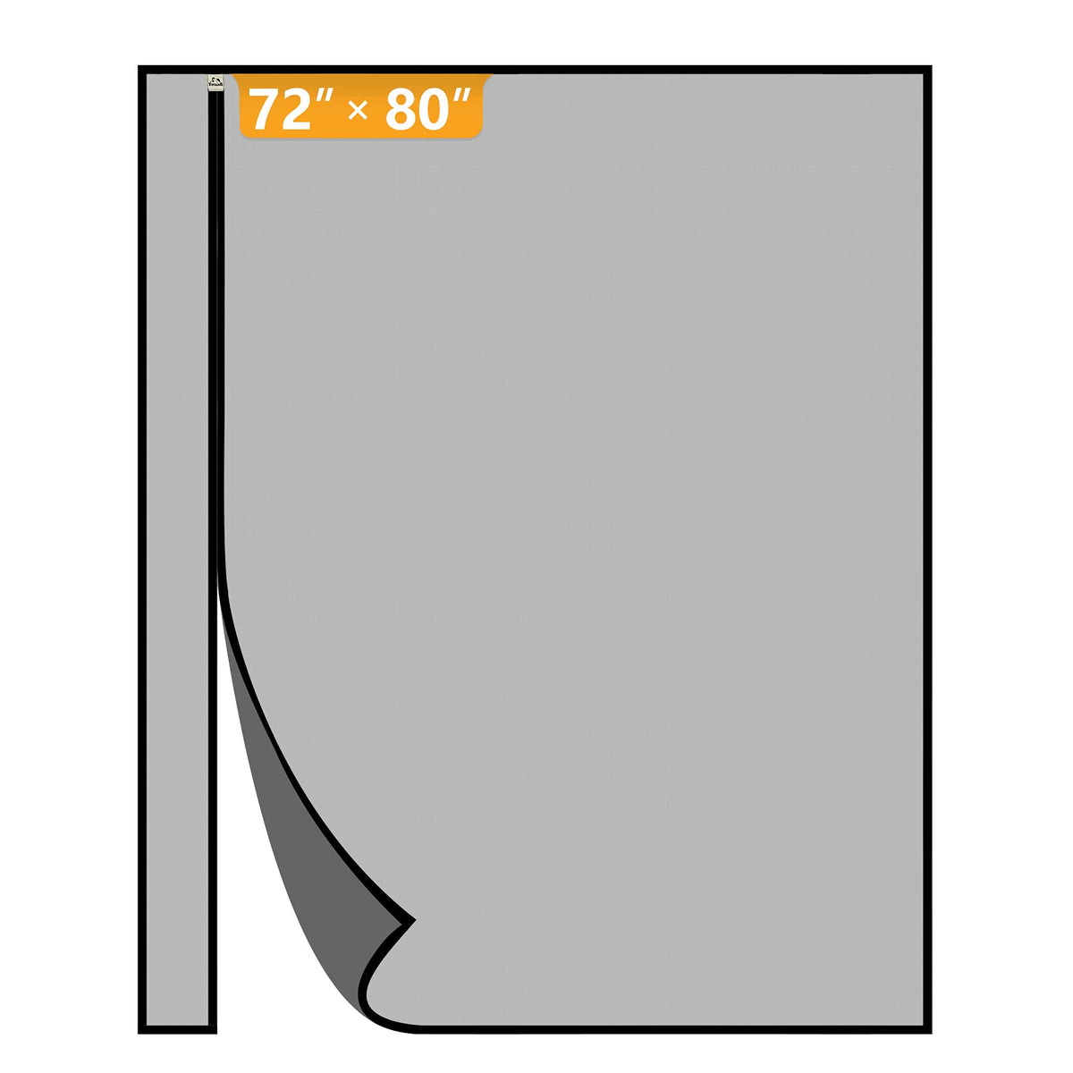 Yotache Magnetic Screen Door Fits 72"x80" Doors, Reversible Side Opening