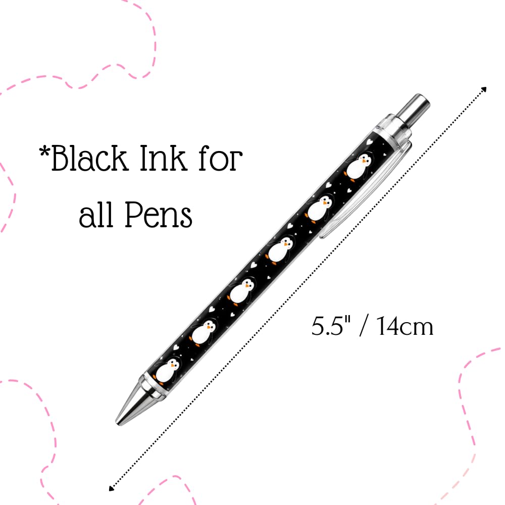 YJ PREMIUMS 6PC Ballpoint Pens - Penguin view 3