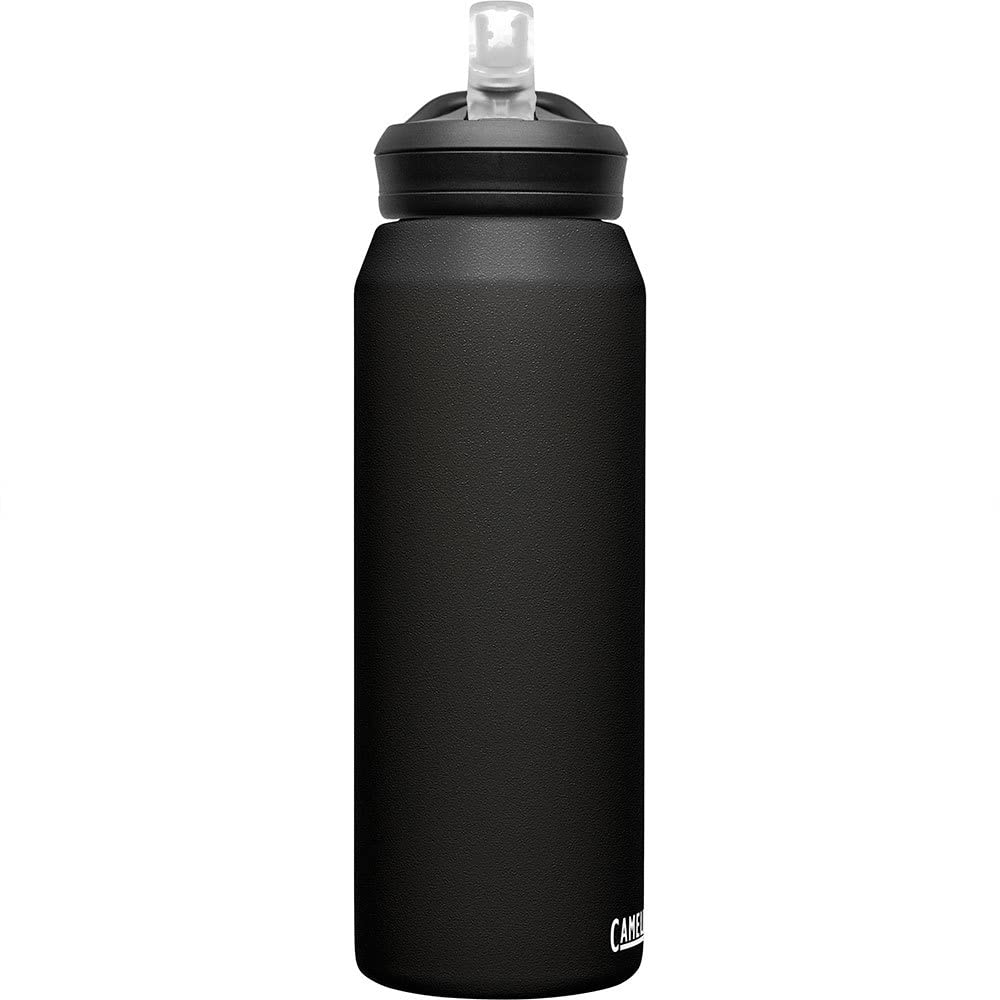 CamelBak Eddy+ Insulated Stainless Steel Water Bottle with Bite Valve Straw - Black / 32 Ounces view 4