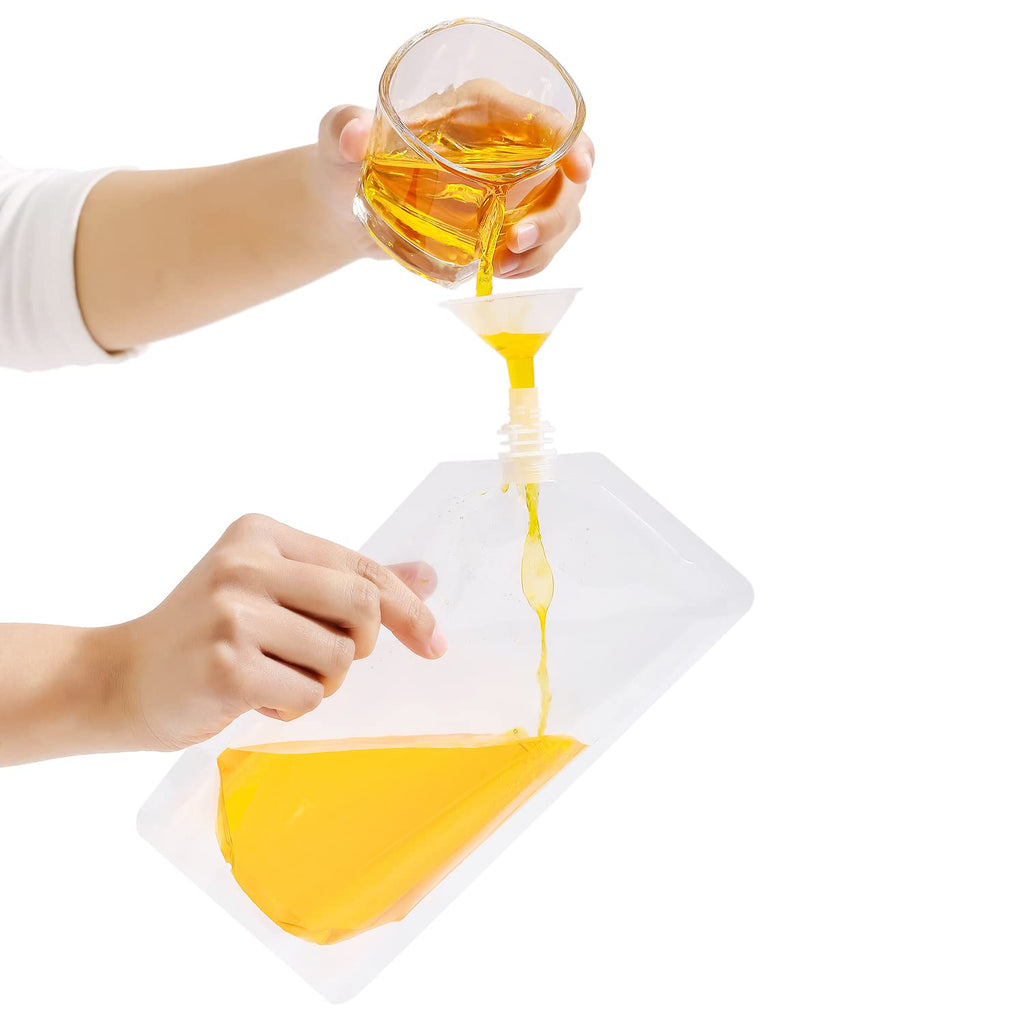 OHMAXHO Reusable Plastic Drink Pouches for Adults - view 3