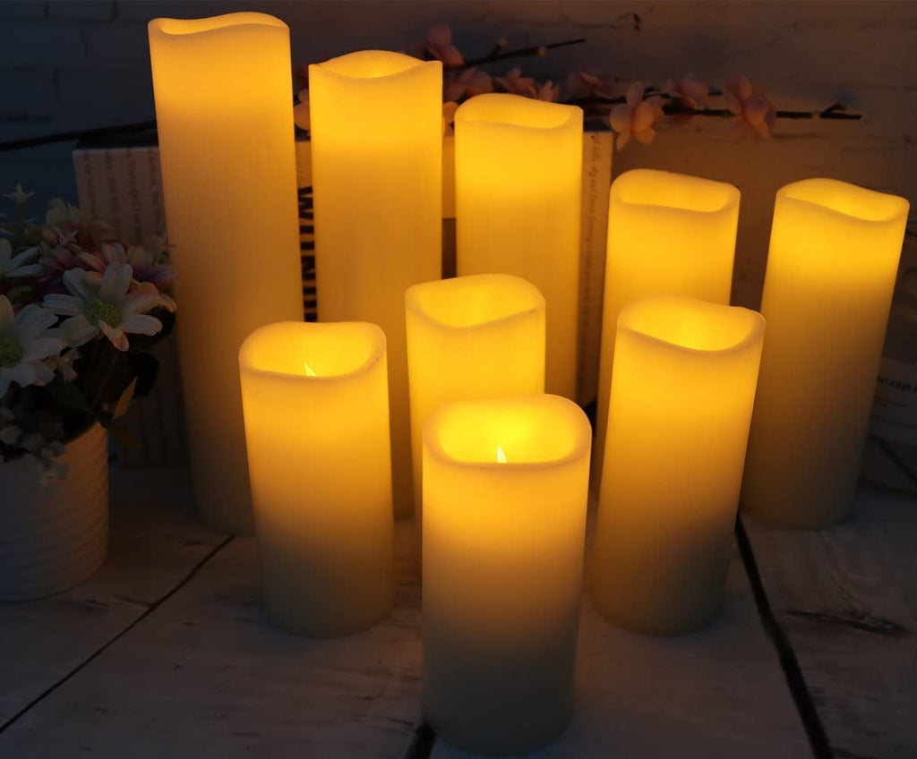 antizer Flameless Candles - Ivory - 2.2"D x 9 Pack view 3