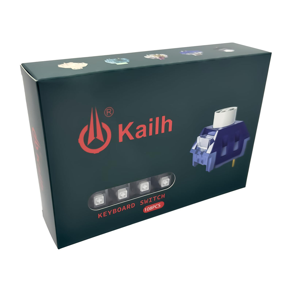 Kailh Box Mechanical Keyboard Switches - White / 108pcs view 6