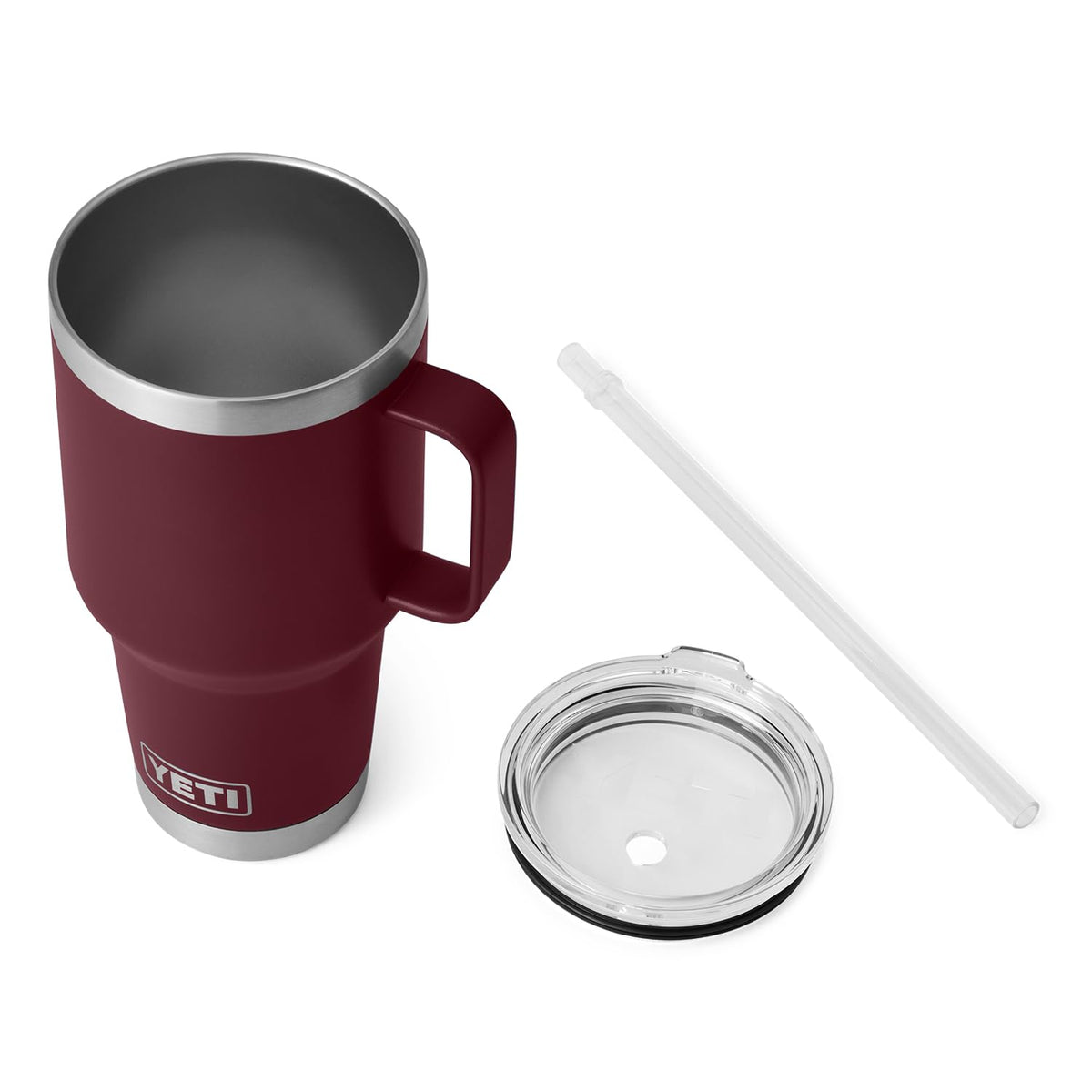 YETI Rambler 35 oz Straw Mug, Wild Vine Red (additional view 3)