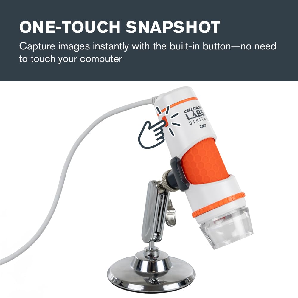 Celestron Labs Digital 2MP Handheld Microscope for Live PC ViewingLearning (additional view 6)