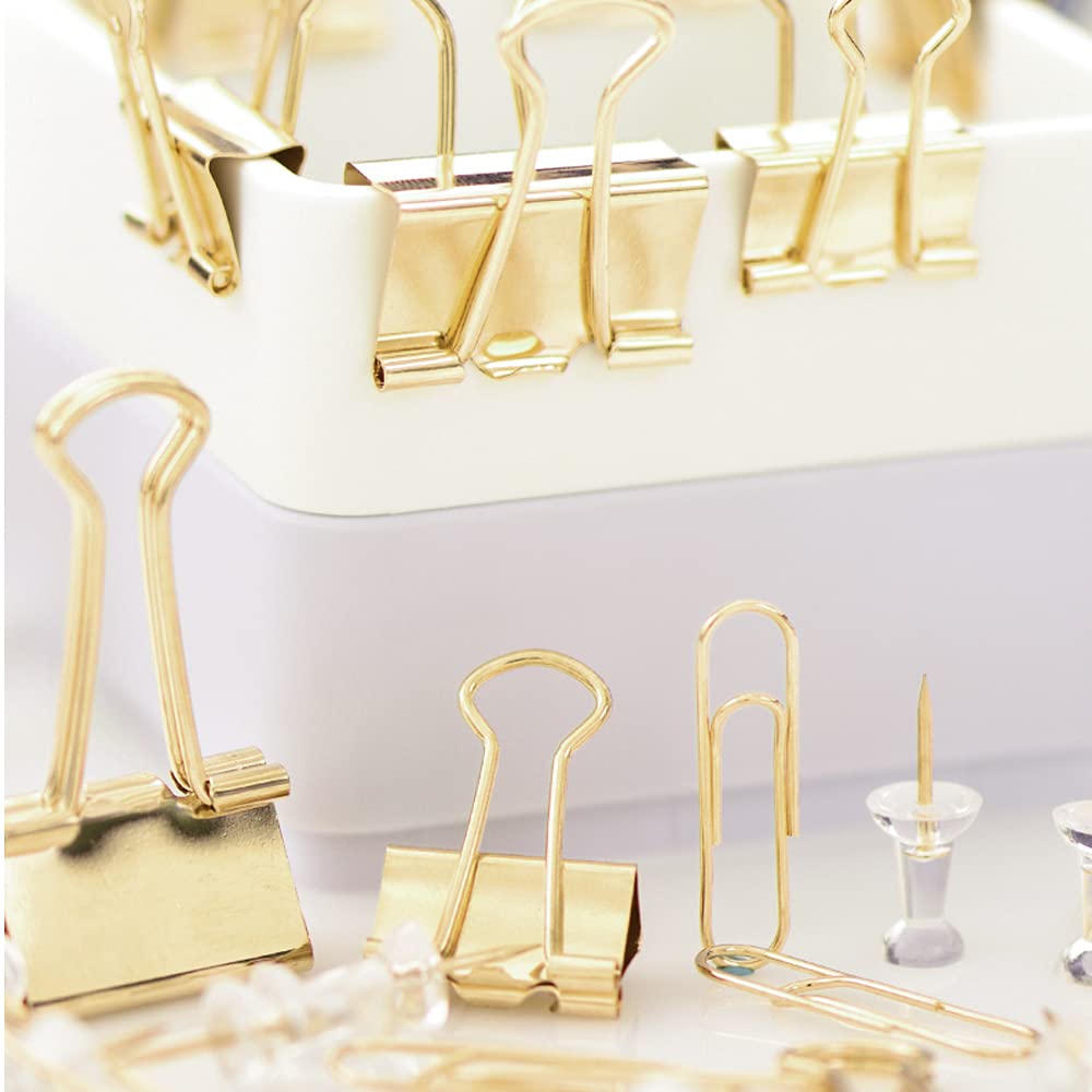 Creechwa Paper Binder and Clips - Gold / 216 / 3 Pack view 4