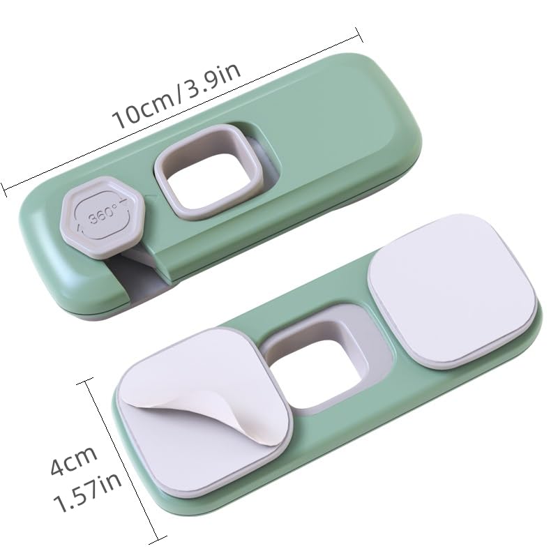 5 Pack Child Proof Refrigerator Lock, QYESWHSR Fridge Locks for Kids with Sticky Adhesive Pads, Child Safety Locks for