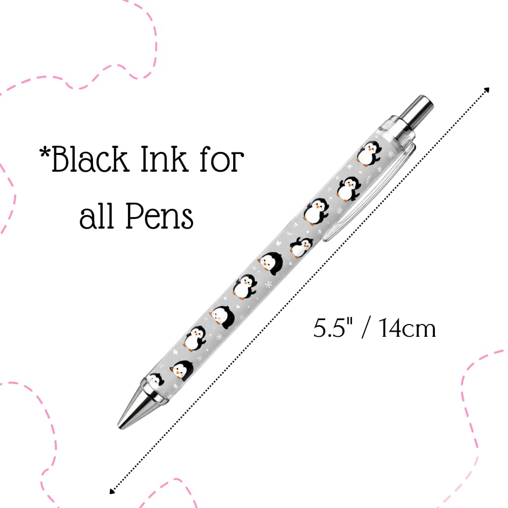 YJ PREMIUMS 6PC Ballpoint Pens - Penguin view 4