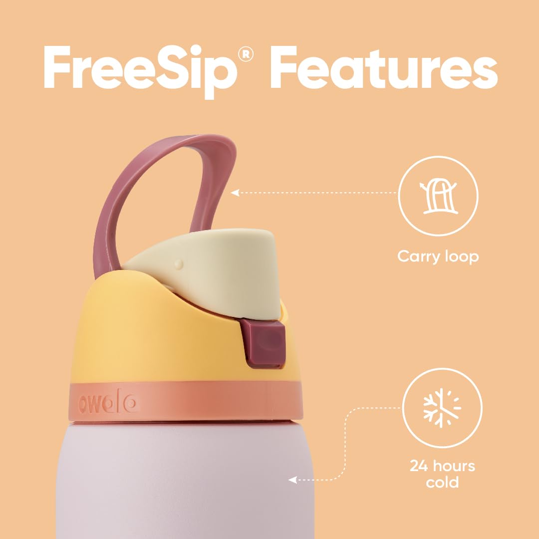 Owala FreeSip Stainless Steel Water Bottle 24 oz Candy Store (C06160)