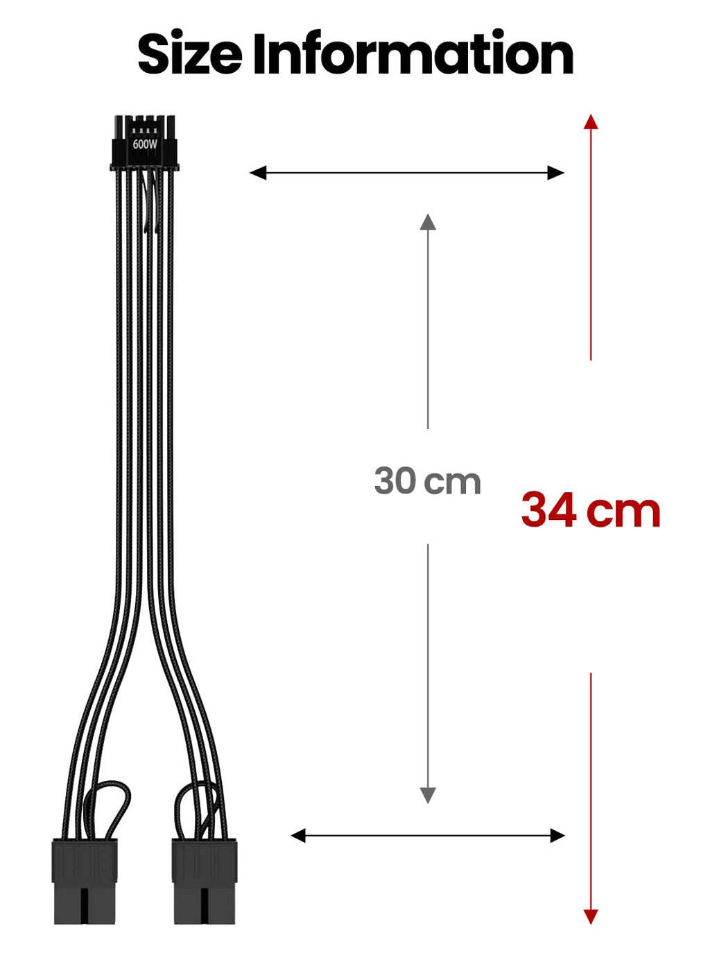 Fasgear PCI-e 5.1 Extension Cable - Black view 6