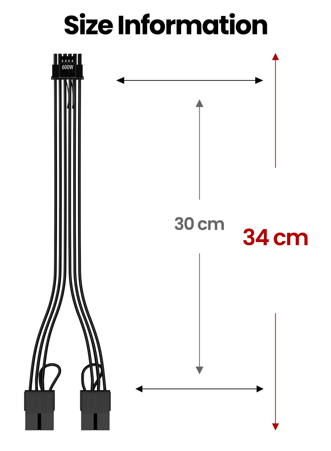 Fasgear PCI-e 5.1 Extension Cable - Black view 6