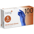 Caring Nitrile Exam Gloves (100ct), Powder Free and Not Made with Natural Rubber Latex
