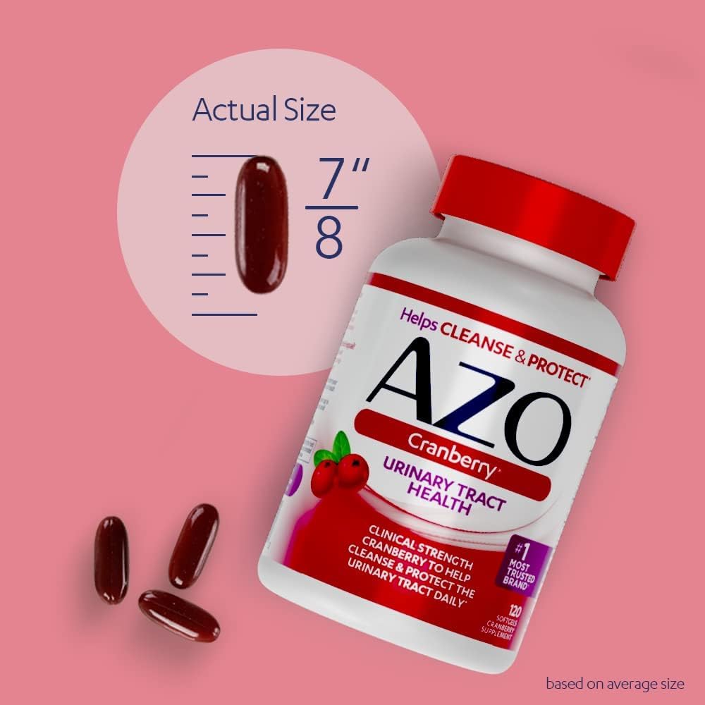 AZO Cranberry Urinary Tract Health Dietary Supplement, 1 Serving = 1 Glass of Cranberry (additional view 3)