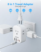 LENCENT Travel Plug Adapter - Type I-17.5W-Australia China view 2