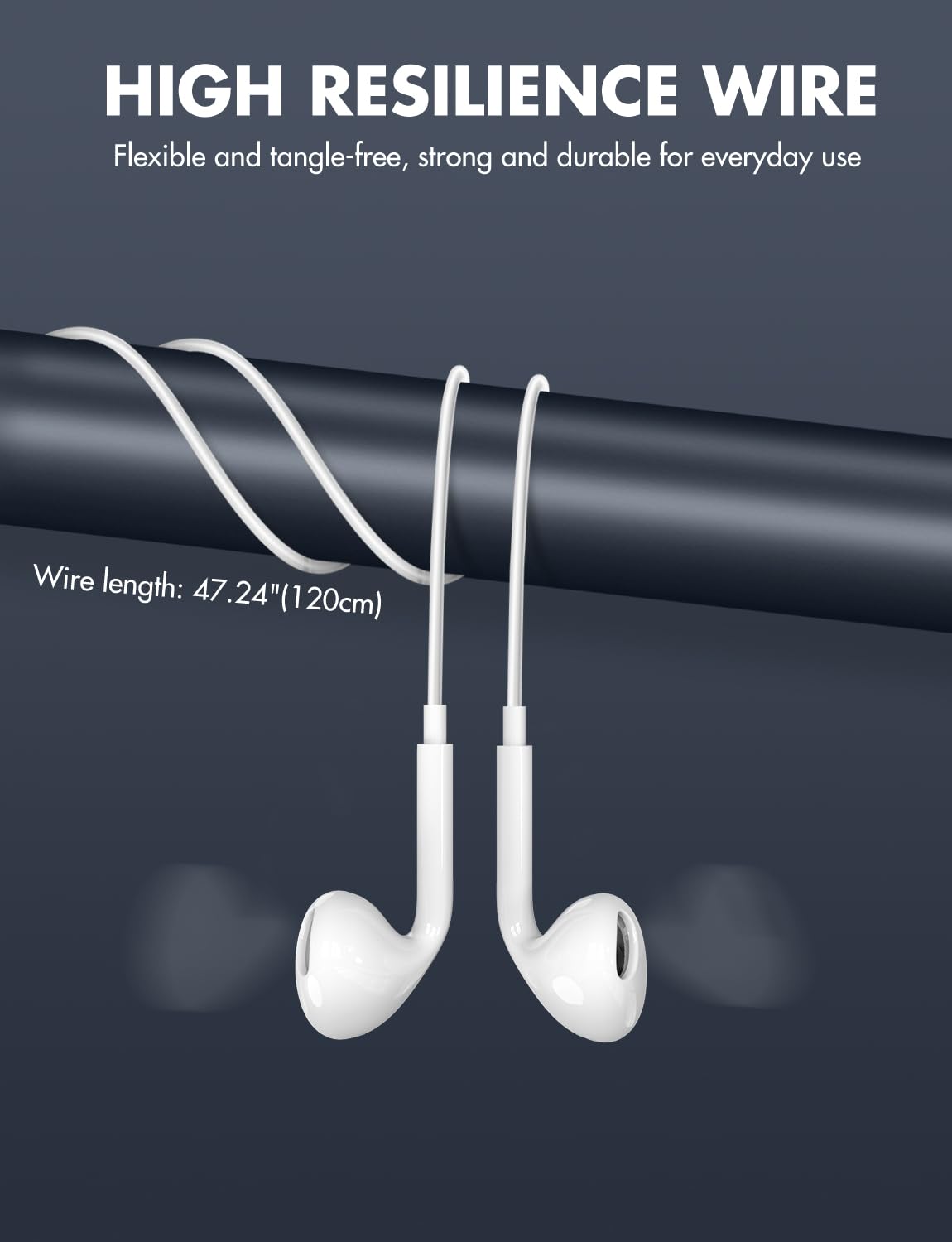 Antool Wired Earbuds,【Ultra Clear Calls & no Noise】 Headphones Earbuds Wired 3.5mm (additional view 5)