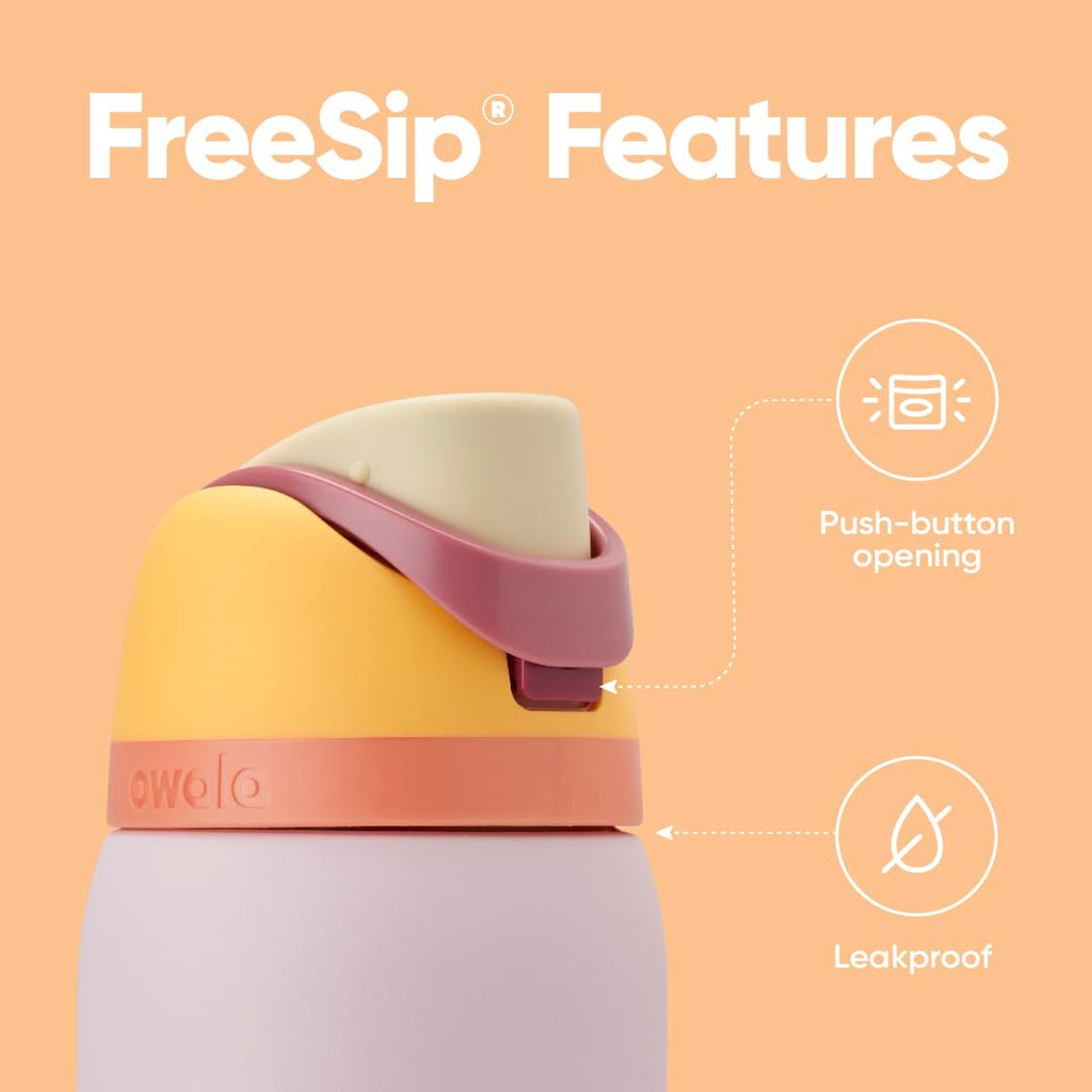 Owala FreeSip Stainless Steel Water Bottle 24 oz Candy Store (C06160)
