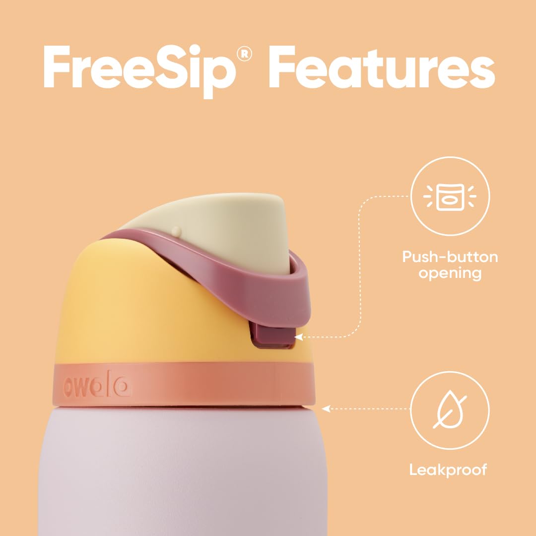 Owala FreeSip Stainless Steel Water Bottle 24 oz Candy Store (C06160)