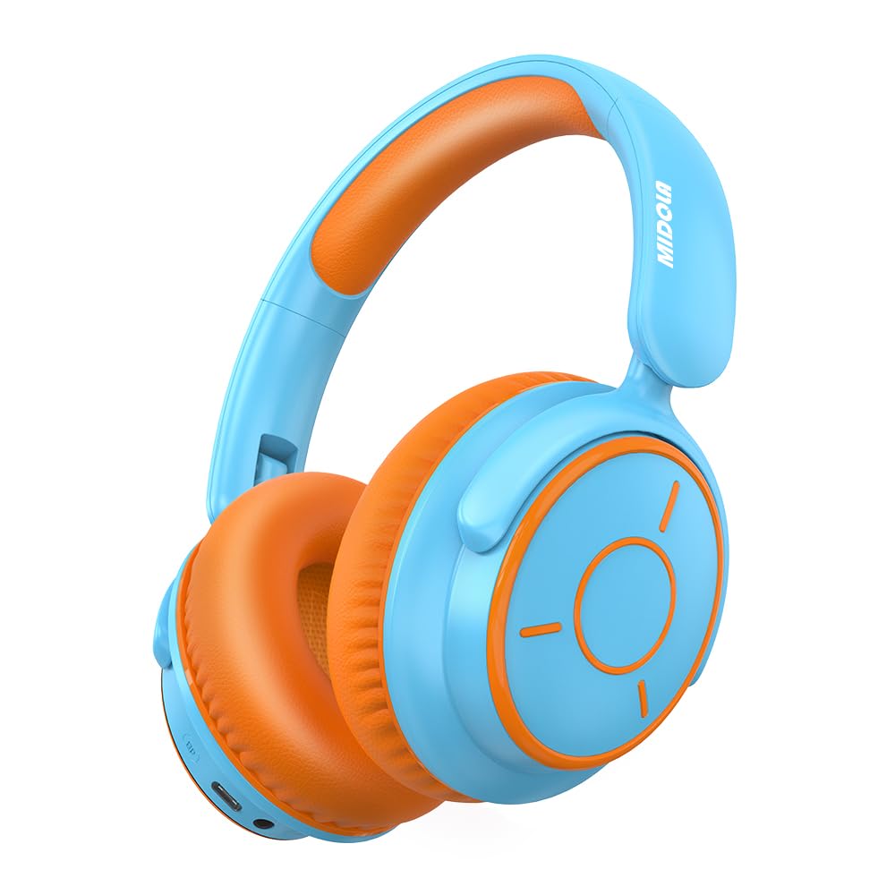 Kids Bluetooth Headphones Wireless Over-Ear,68Hrs,Volume Limit 85/94dB - Sky Blue