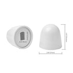 4Packs Universal Toilet Bolt Caps, Round Plastic Push-On Toilet Bowl Bolt Caps Covers (additional view 2)