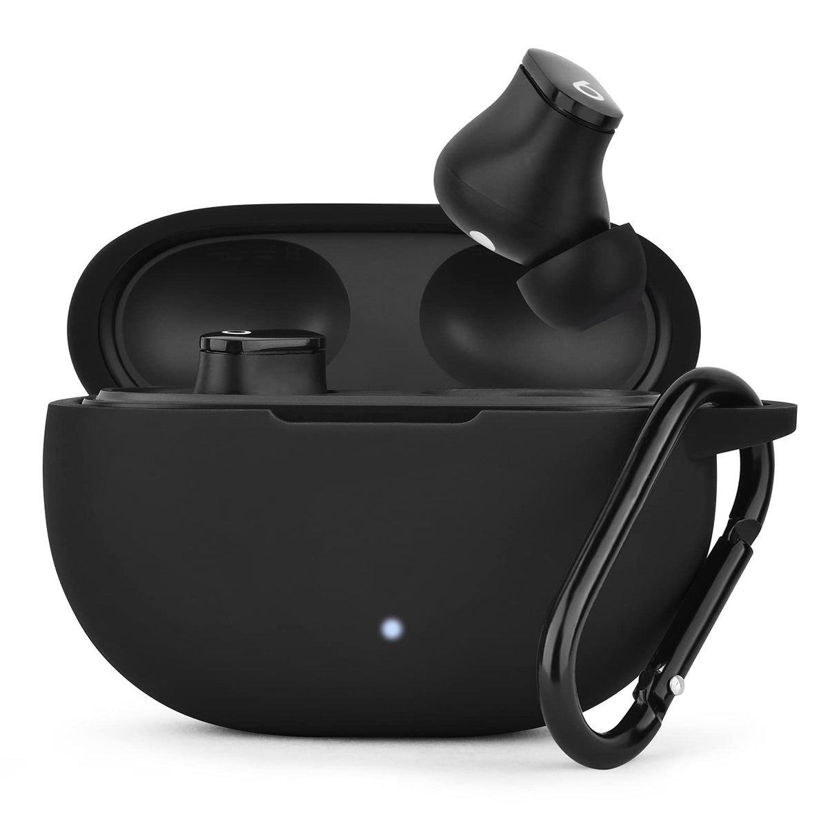 AIRSPO Silicone Case Compatible with Beats Studio Buds Case 2021 Soft Protective Cover for Beats Wireless Earbuds - Black