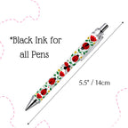 YJ PREMIUMS 6PC Ballpoint Pens - Ladybug view 3