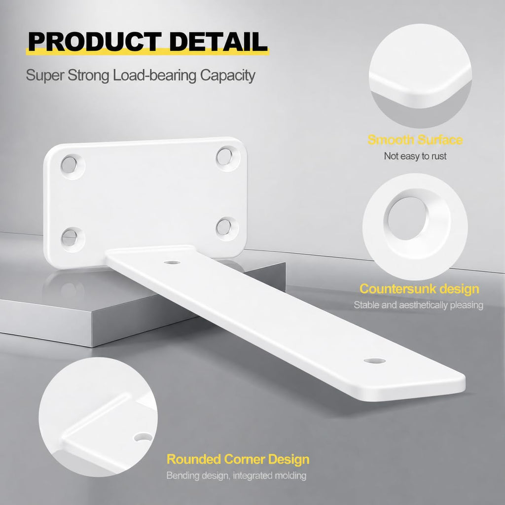 MHMYDZ Hidden L Shelf Bracket - view 5