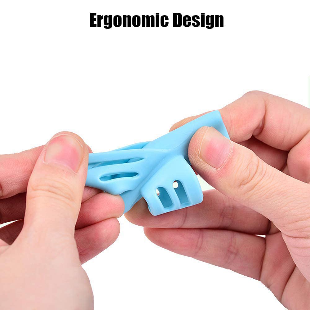 JuneLsy Pencil Grips Pencils Grips for Kids Handwriting Posture Correction Training Writing AIDS for Kids Toddler (Pack of 18)