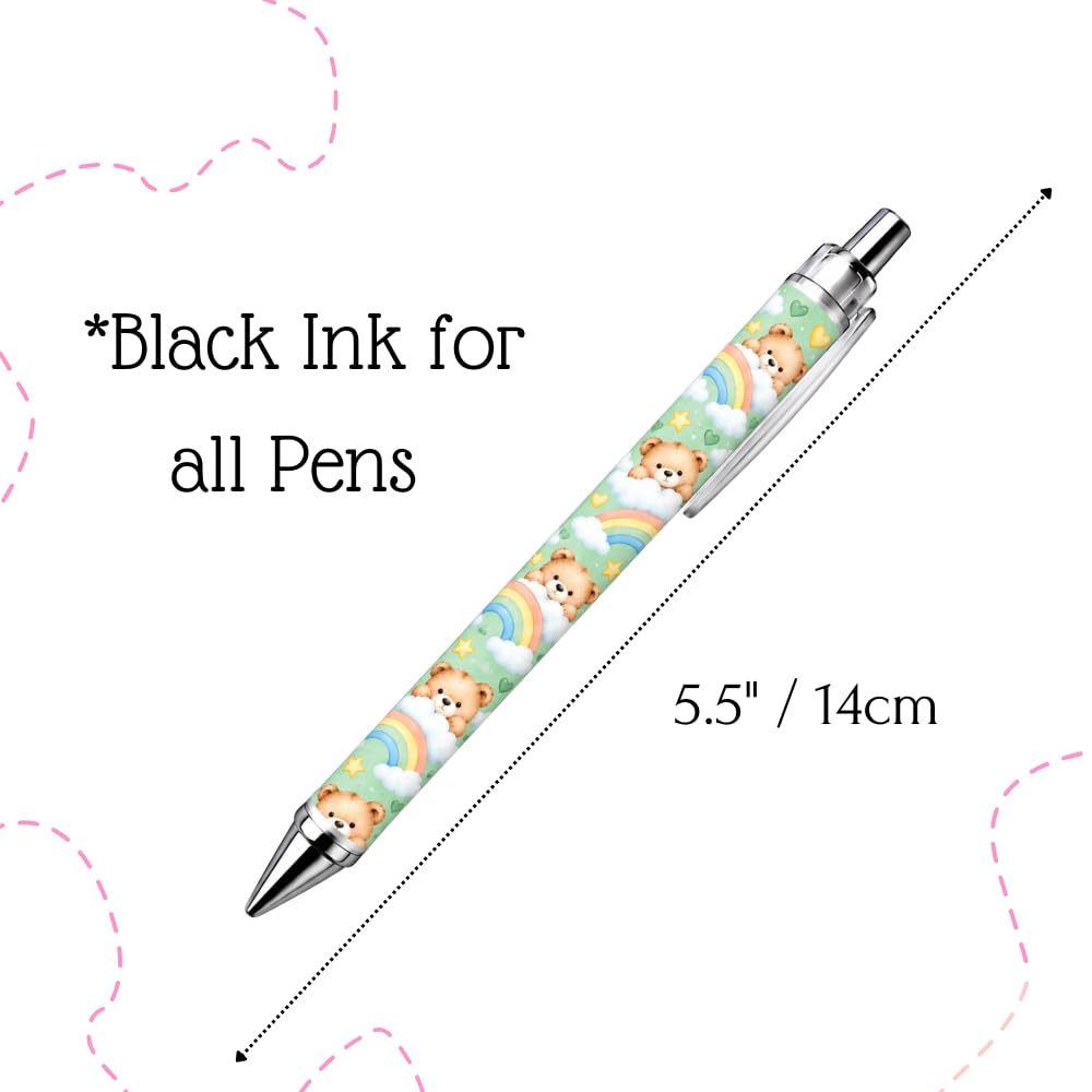 YJ PREMIUMS 6PC Ballpoint Pens - Teddy Bear view 3