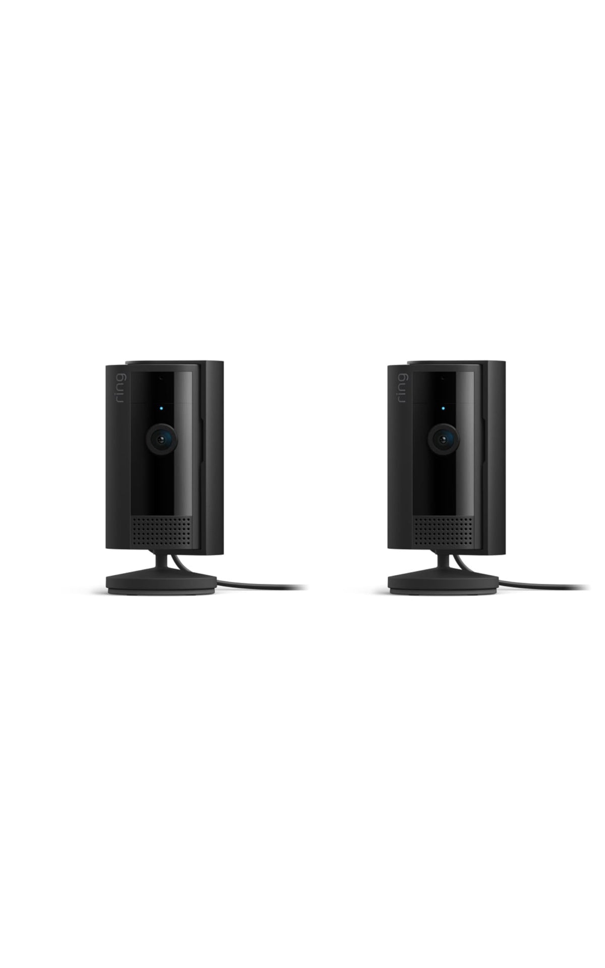Ring Indoor Cam, Home or business security in 1080p HD video, 2-pack, – Black