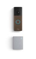 Ring Battery Doorbell (newest model), Matte Mocha with Chime (newest model), – White
