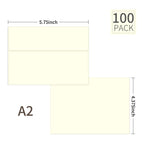 Ouzoustate A2 Invitation Envelopes 4.375x5.75 - cream view 1