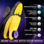 VALSOLE Plantar Fasciitis Insoles for Men Women - 220+lbs Heavy Duty Support Pain Relief Orthotics - High Arch Insoles (Pack of 2)