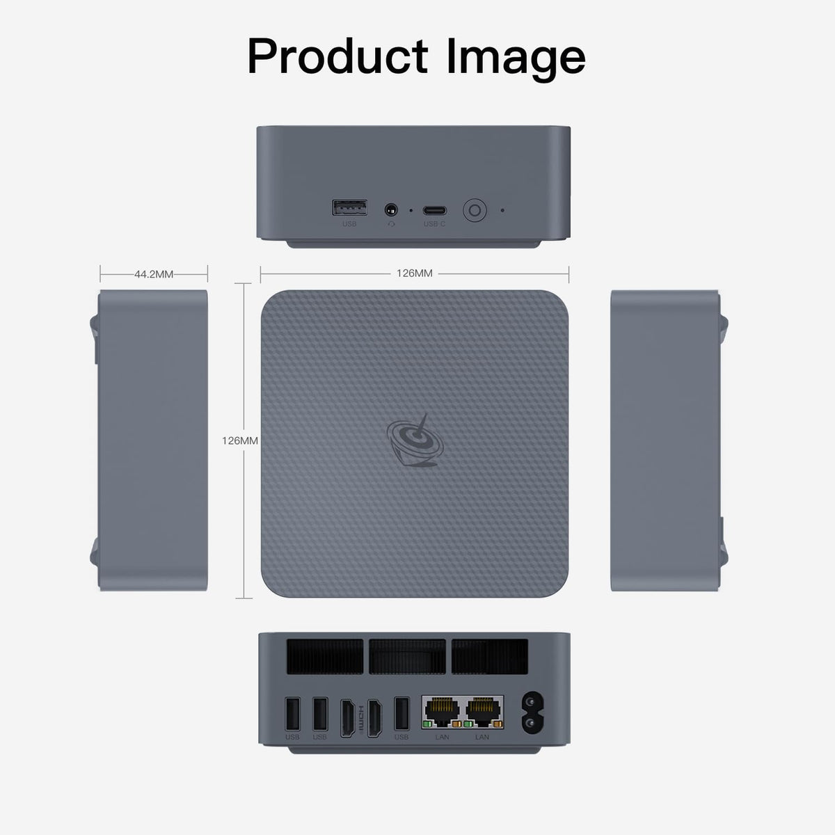 Beelink EQR5 Mini PC, AMD Ryzen 3 7330U 16G DDR4 480G NVMe M.2 SSD W11 PRO (additional view 13)