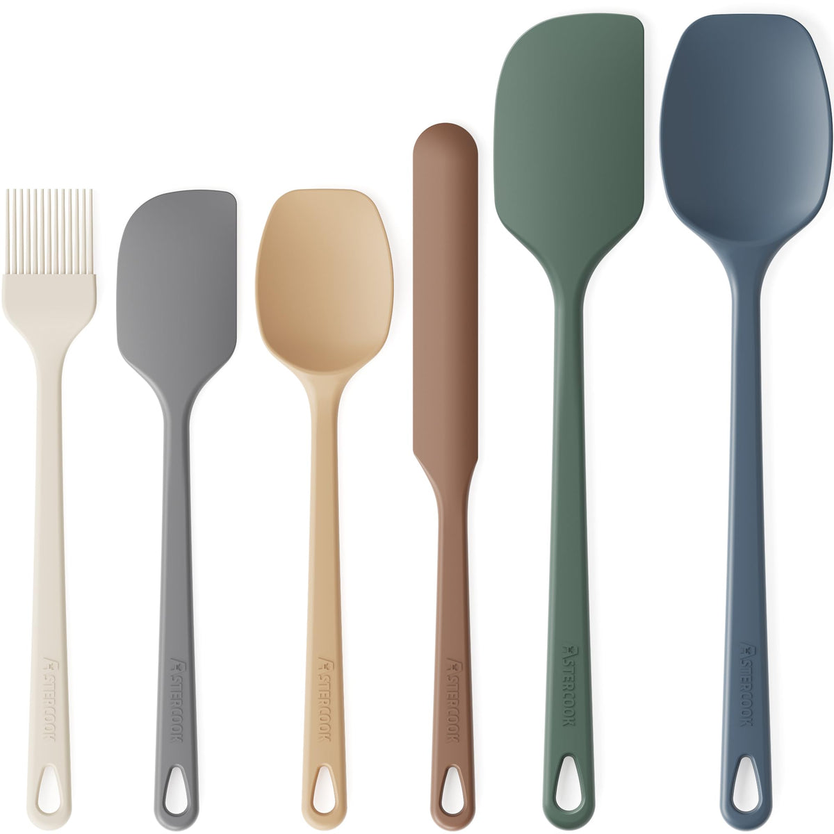 Astercook 6-Piece Silicone Spatula - Morandi