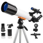 NEYLANG Telescope, 70mm Aperture Portable Refractor Telescope for Astronomy Beginners - White / 70x500MM