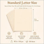 Envelopus 8.5 x 11 Cover Stock - Cream view 1