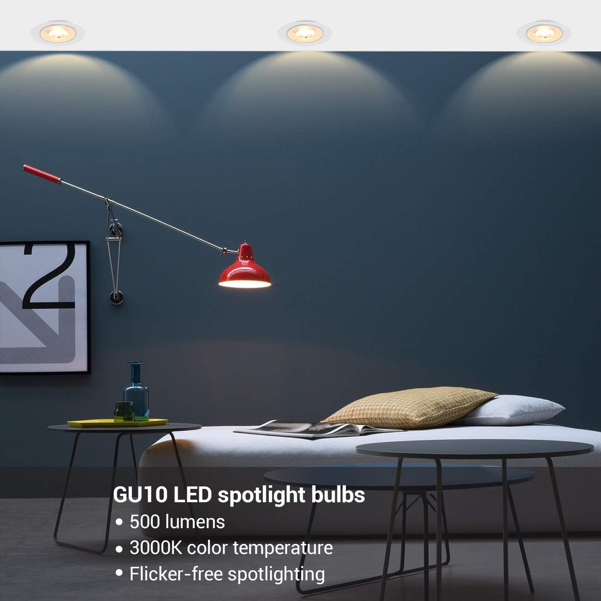 DEWENWILS GU10 LED Bulb Dimmable - 3000k Warmwhite view 1