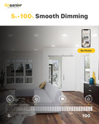 Ensenior 12 Pack 6 Inch LED Recessed Ceiling Light, 6000K, 1200LM 12W 120V (HY_888)
