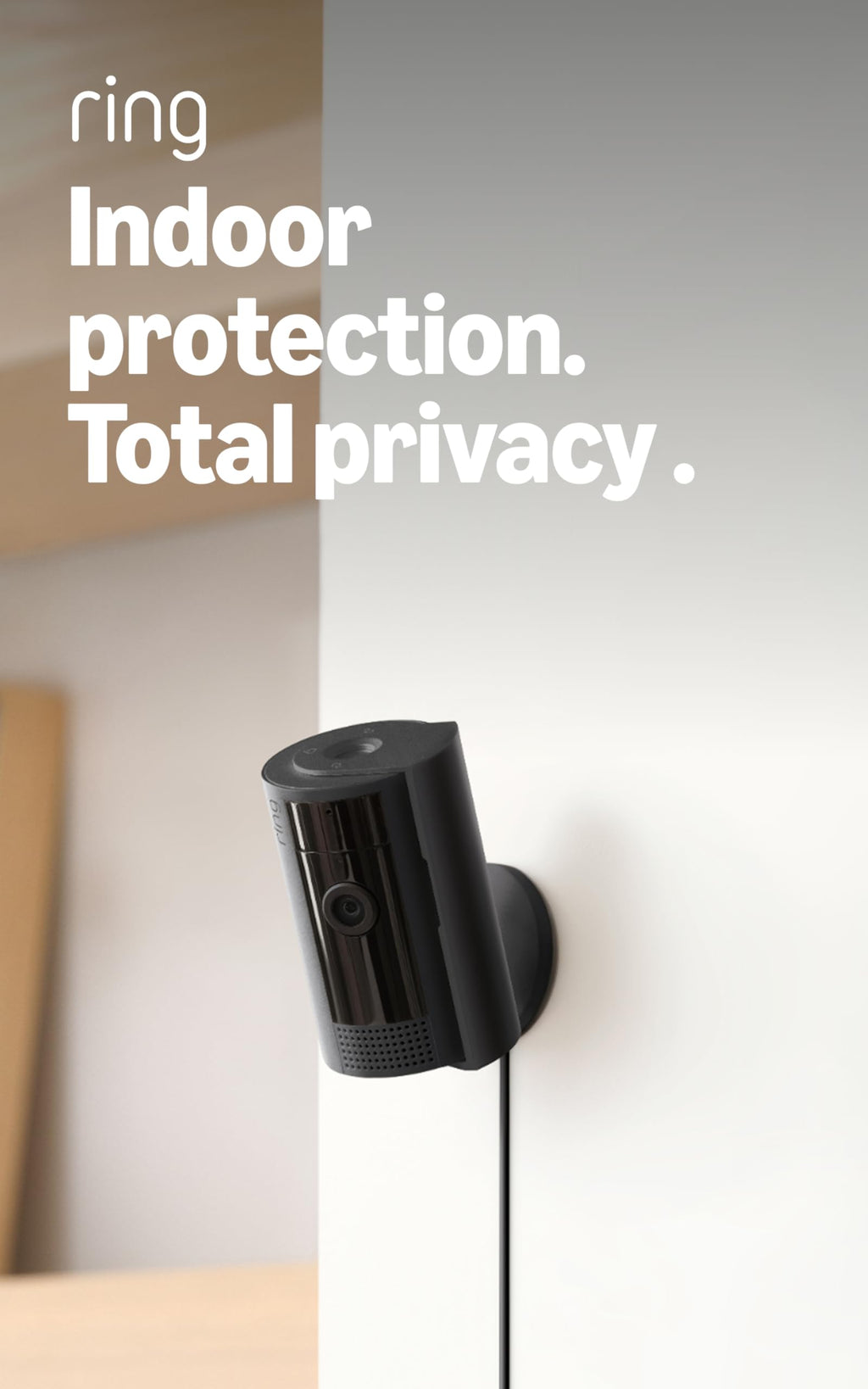 Ring Indoor Cam (newest model) — Home or business security in 1080p HD video, – Black