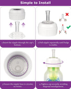 Sippy Straw Nipple for Dr. Brown's Narrow Baby Bottle & Glass Bottles and Narrow Sippy (additional view 6)