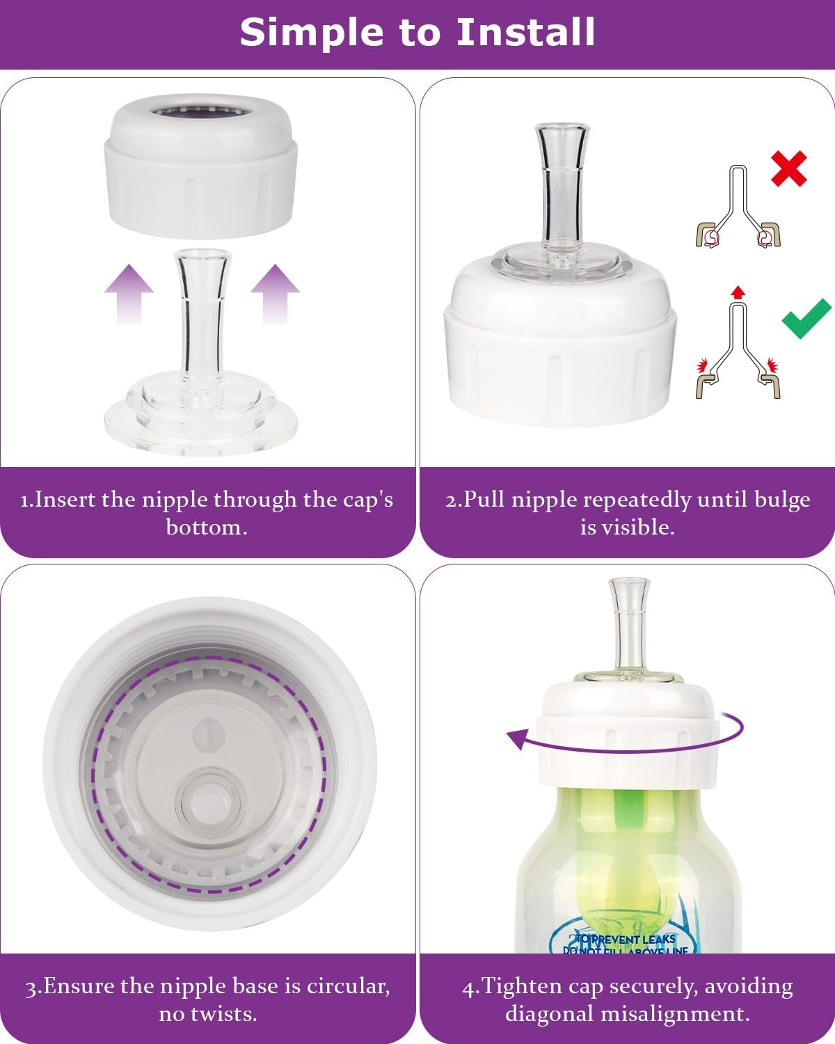 Sippy Straw Nipple for Dr. Brown's Narrow Baby Bottle & Glass Bottles and Narrow Sippy (additional view 6)