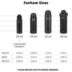 Fanhaw Stainless Steel Water Bottle with Chug Lid - view 12