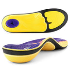 VALSOLE Plantar Fasciitis Insoles for Men Women - 220+lbs Heavy Duty Support Pain Relief Orthotics - High Arch Insoles (Pack of 2)