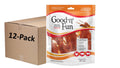 GOOD 'N' FUN Good ‘n’ Fun Triple Flavor Wings Chews for All Dogs, 12 Ounces, Treat Your Dog to Long-Lasting Chews Made (Pack of 12)