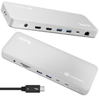 Plugable Thunderbolt 4 Dock for M4/M5 MacBook Air & Pro, 100W Charging