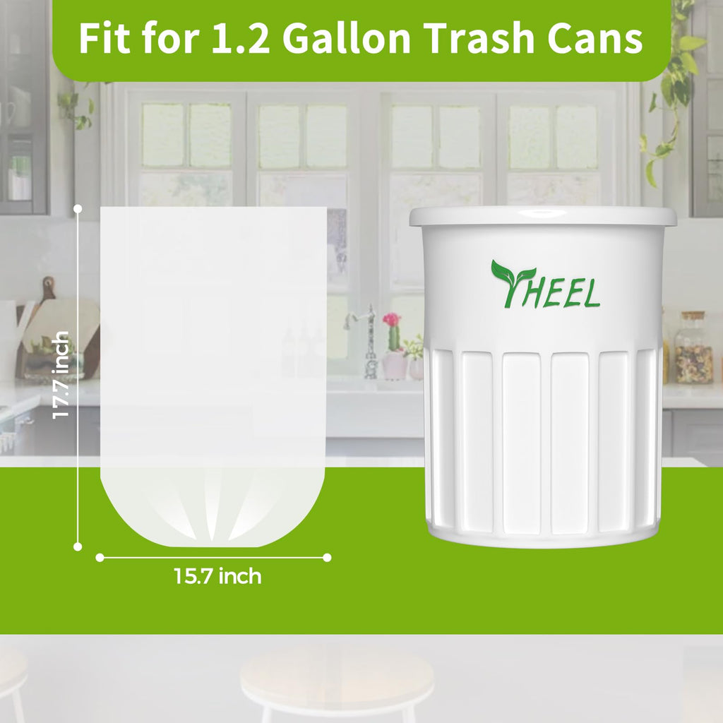 1.2 Gallon Clear Small Trash Bags Strong Leak-Resistant - 150Ct Unscented (additional view 4)