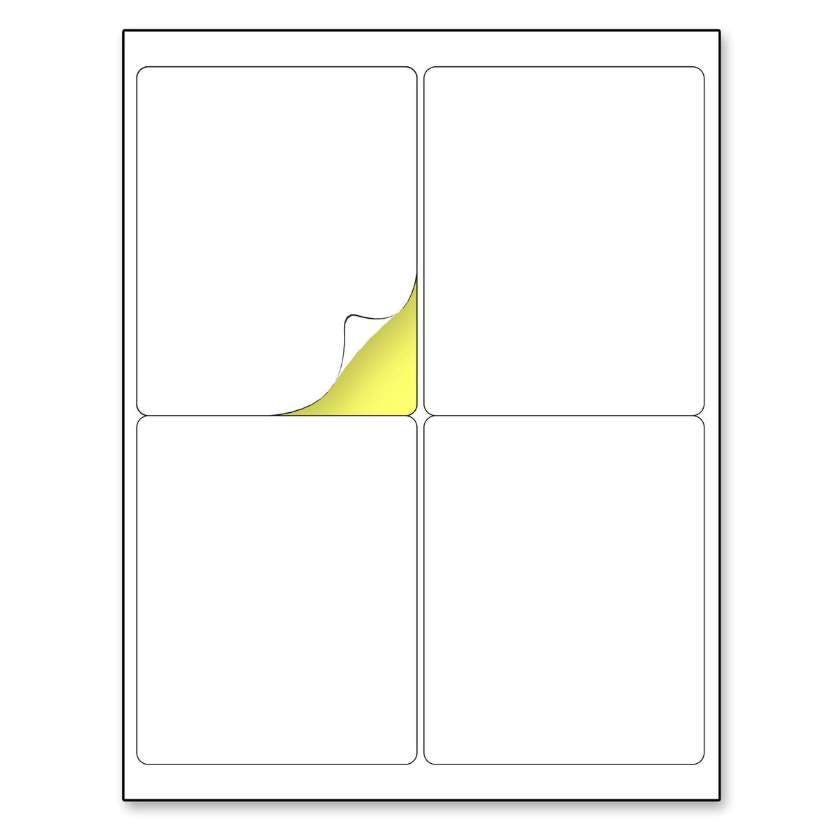 TownStix Printable Laser & Inkjet Printer Labels - 4" x 5" | 30 Sheets