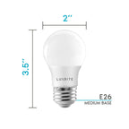 LUXRITE A15 LED Bulb 40W Equivalent, 600LM, 7W, 2700K Warm White