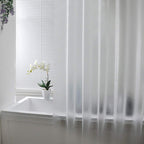 AooHome 72x96 Inch Extra Long Shower Curtain, Eva Frosted Shower Curtain Liner with 5 (additional view 1)