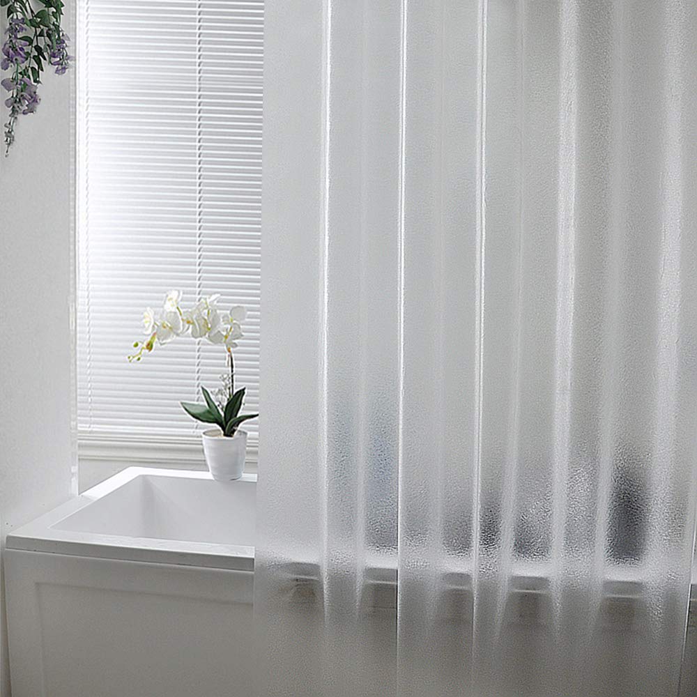 AooHome 72x96 Inch Extra Long Shower Curtain, Eva Frosted Shower Curtain Liner with 5 (additional view 1)