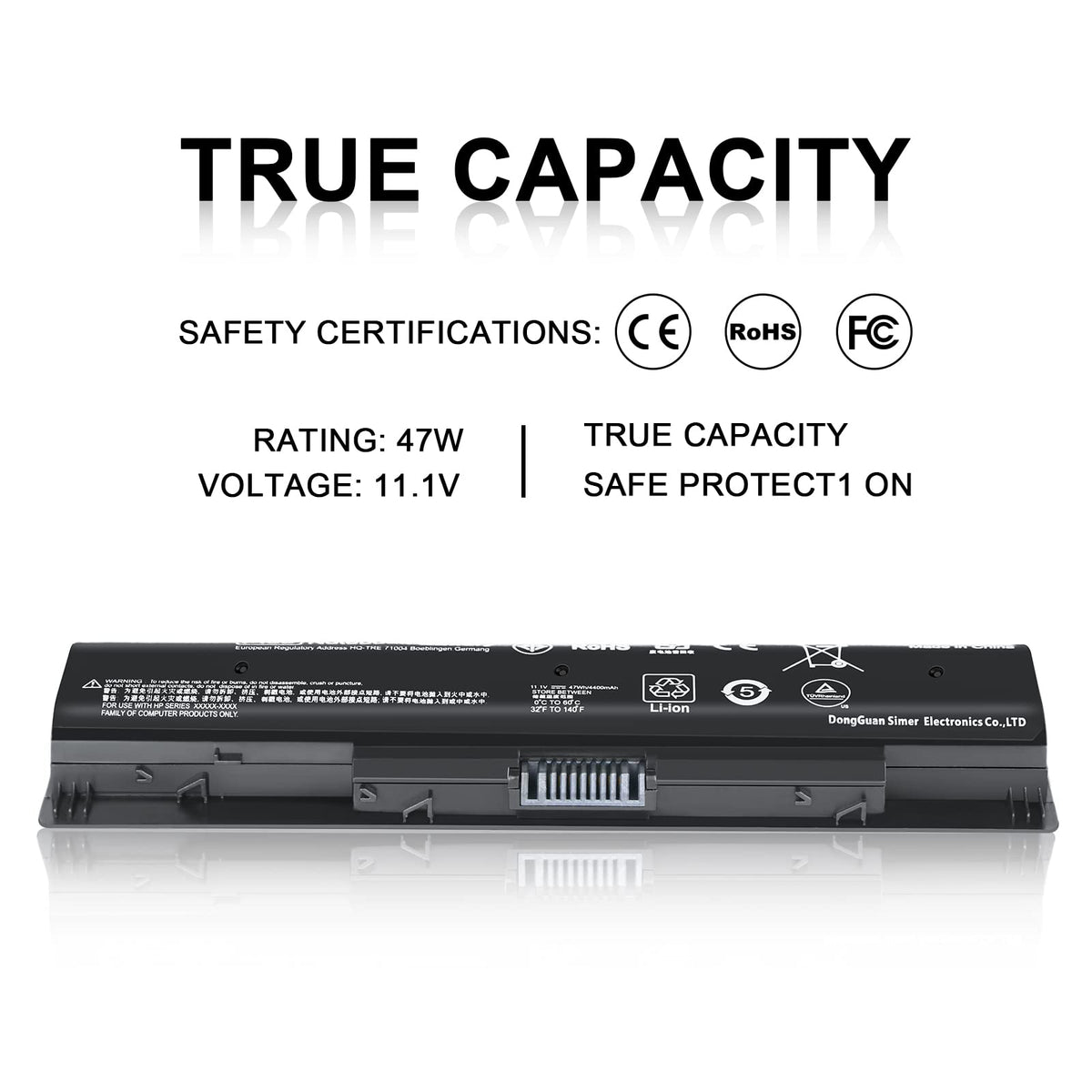 TSKYBEAR P106 PI06 PI09 P109 710416-001 710417-001 Notebook Battery Compatible with HP (additional view 4)